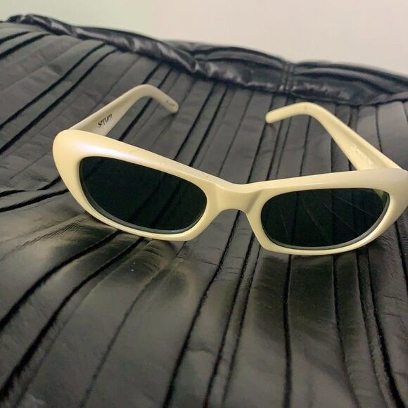 ARNETTE SERUM CREAM FRAME GREEN LENSES COMFORT‎ FIT SUNGLASSES ONE SIZE main image 4